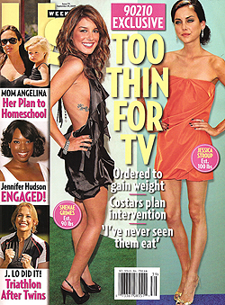 Illustration for article titled This Week In Tabloids: Miley's Man Models, Lindsay Cuts Herself, 90210 Stars Don't Eat